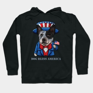 Australian Cattle Dog Dog Bless America Hoodie